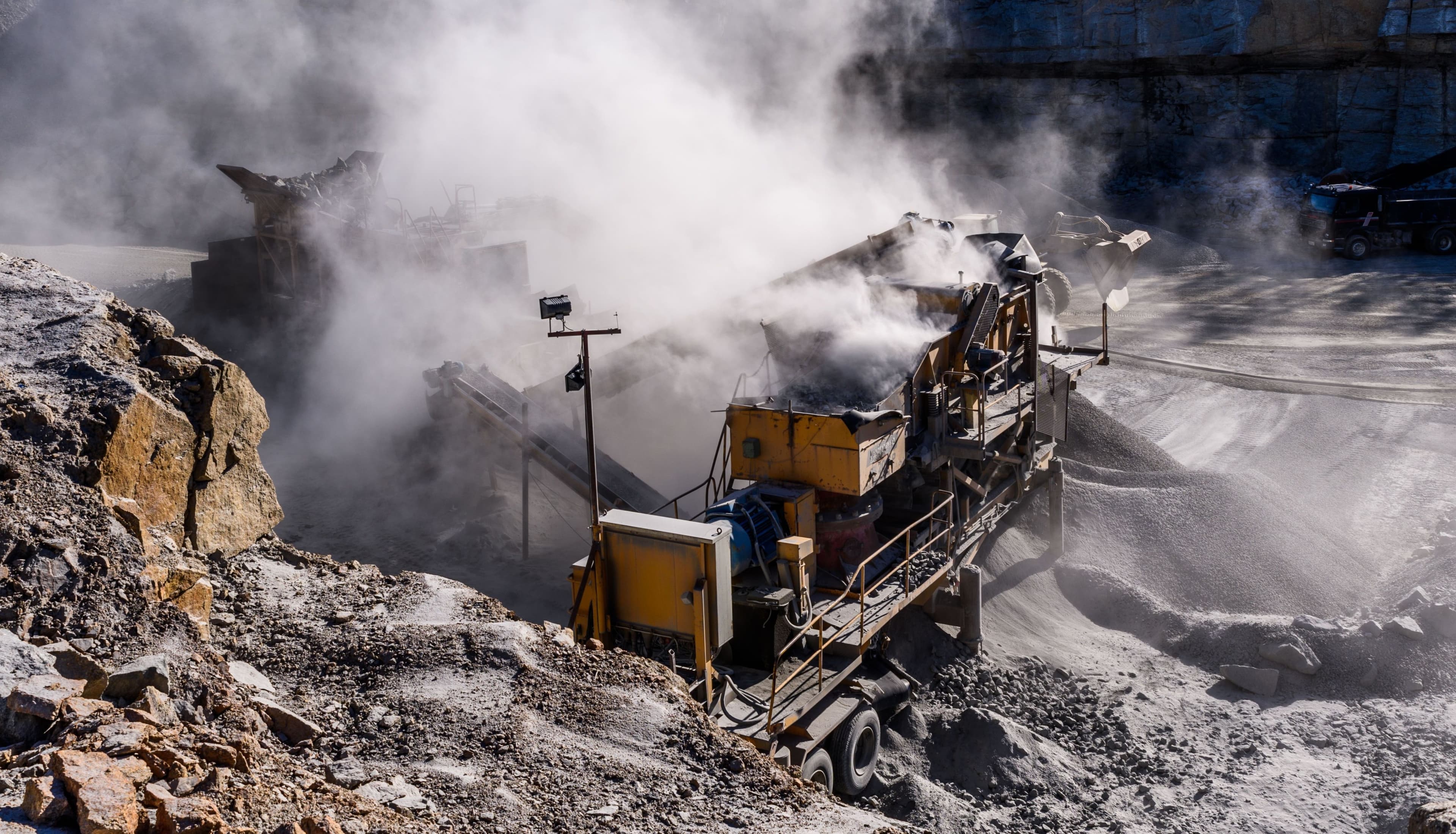 Quarry and crushing operation